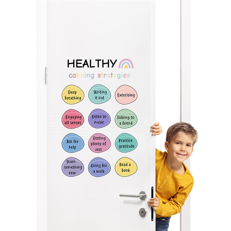 Kids Education Quotes - Kids Healthy Calming Strategies Wall Art
