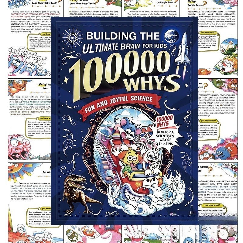 Hot Sale 100000 Whys Science E - Kids Education Book avaliação e preço