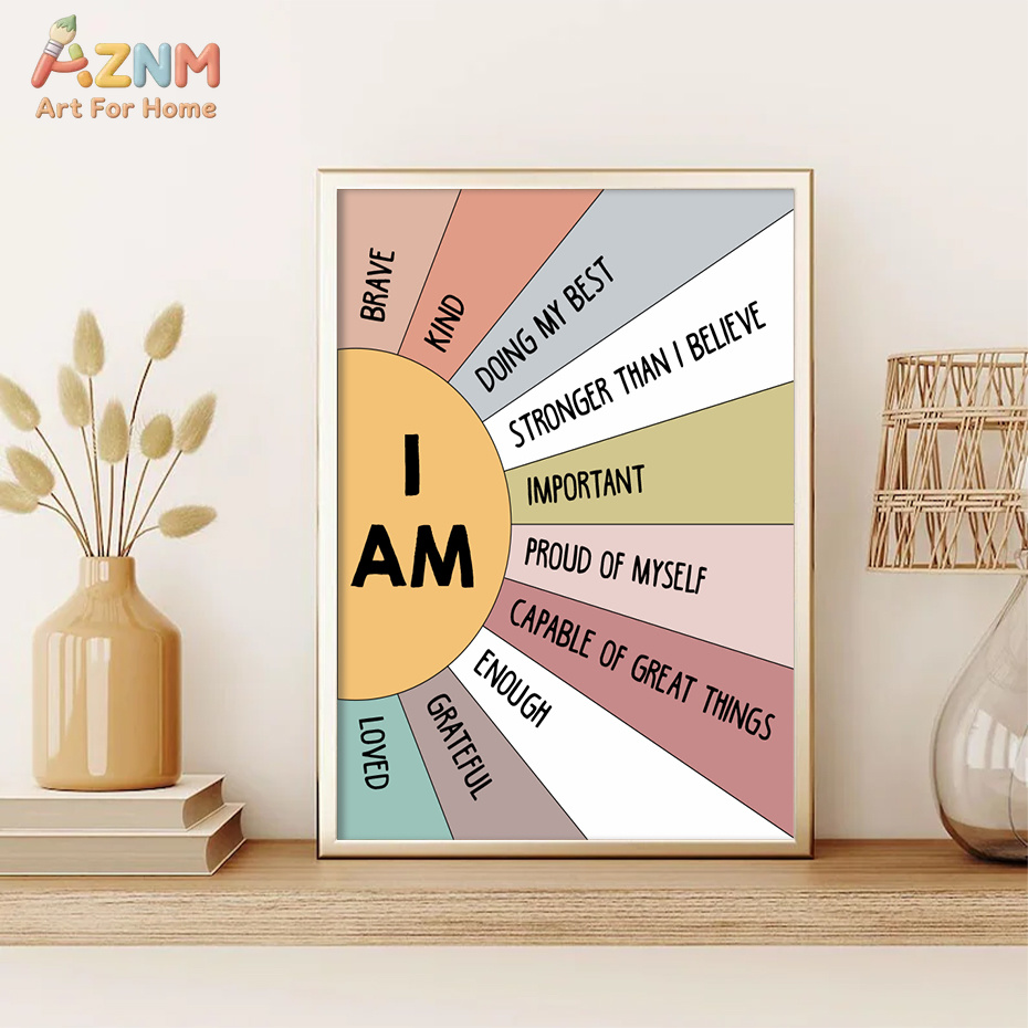 1PCS Educational Sun Colorful  - Kids Education Quotes avaliação e preço