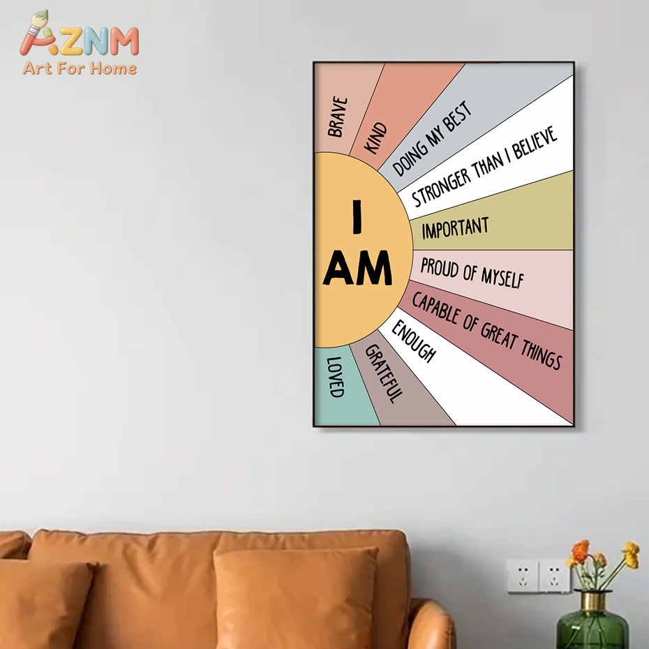 1PCS Educational Sun Colorful  - Kids Education Quotes avaliação e preço