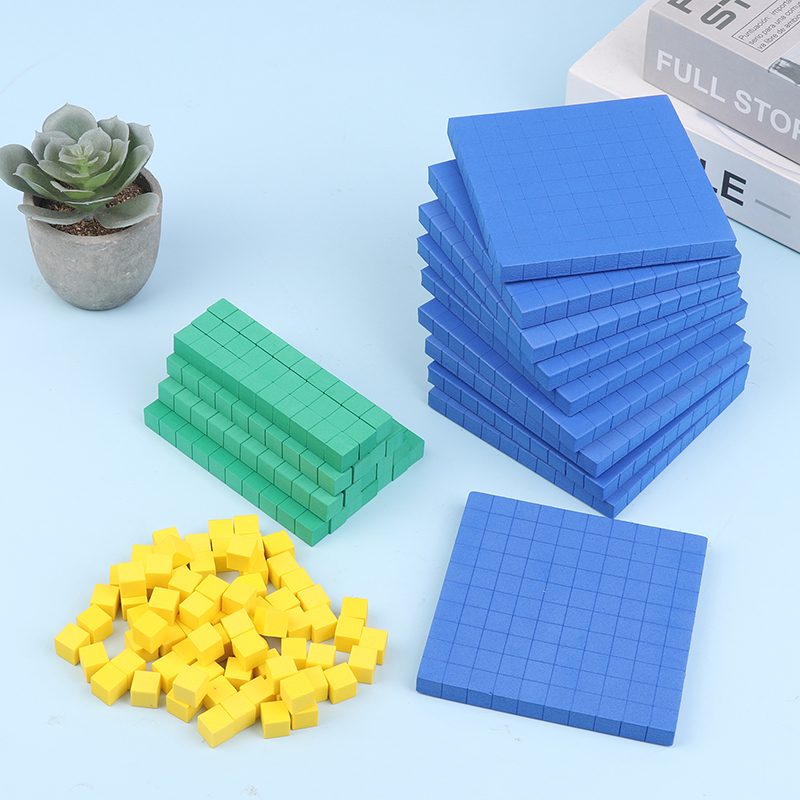 130Pcs Base Ten Blocks Set, Ma - Math Manipulative Set avaliação e preço