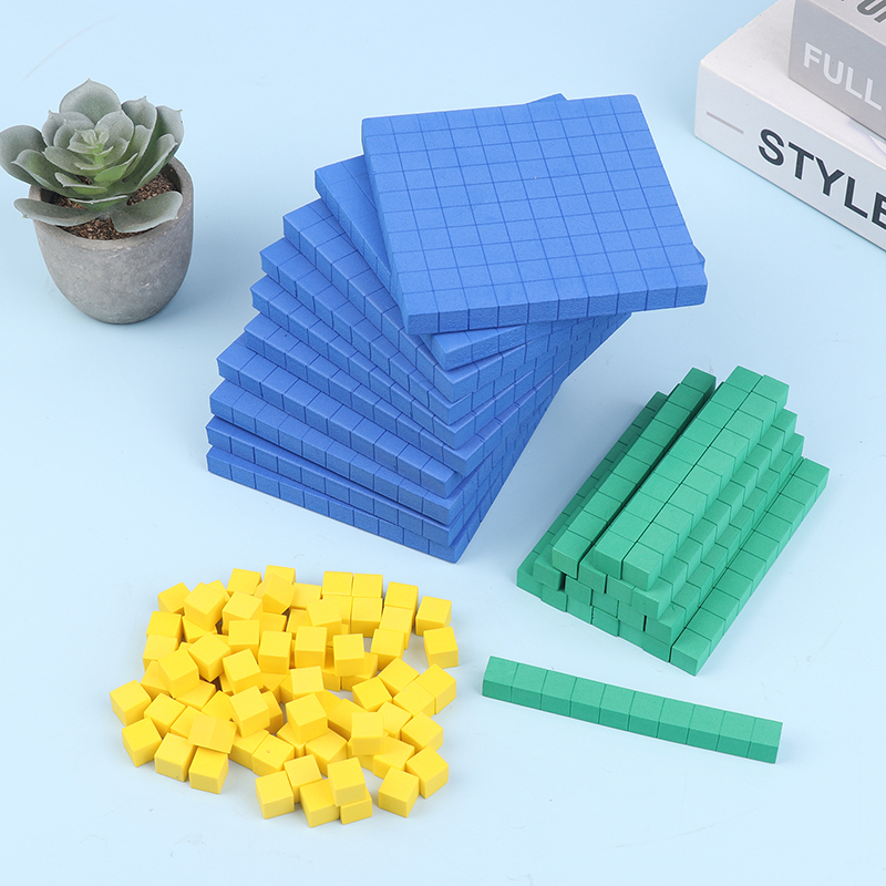 130Pcs Base Ten Blocks Set, Ma - Math Manipulative Set avaliação e preço