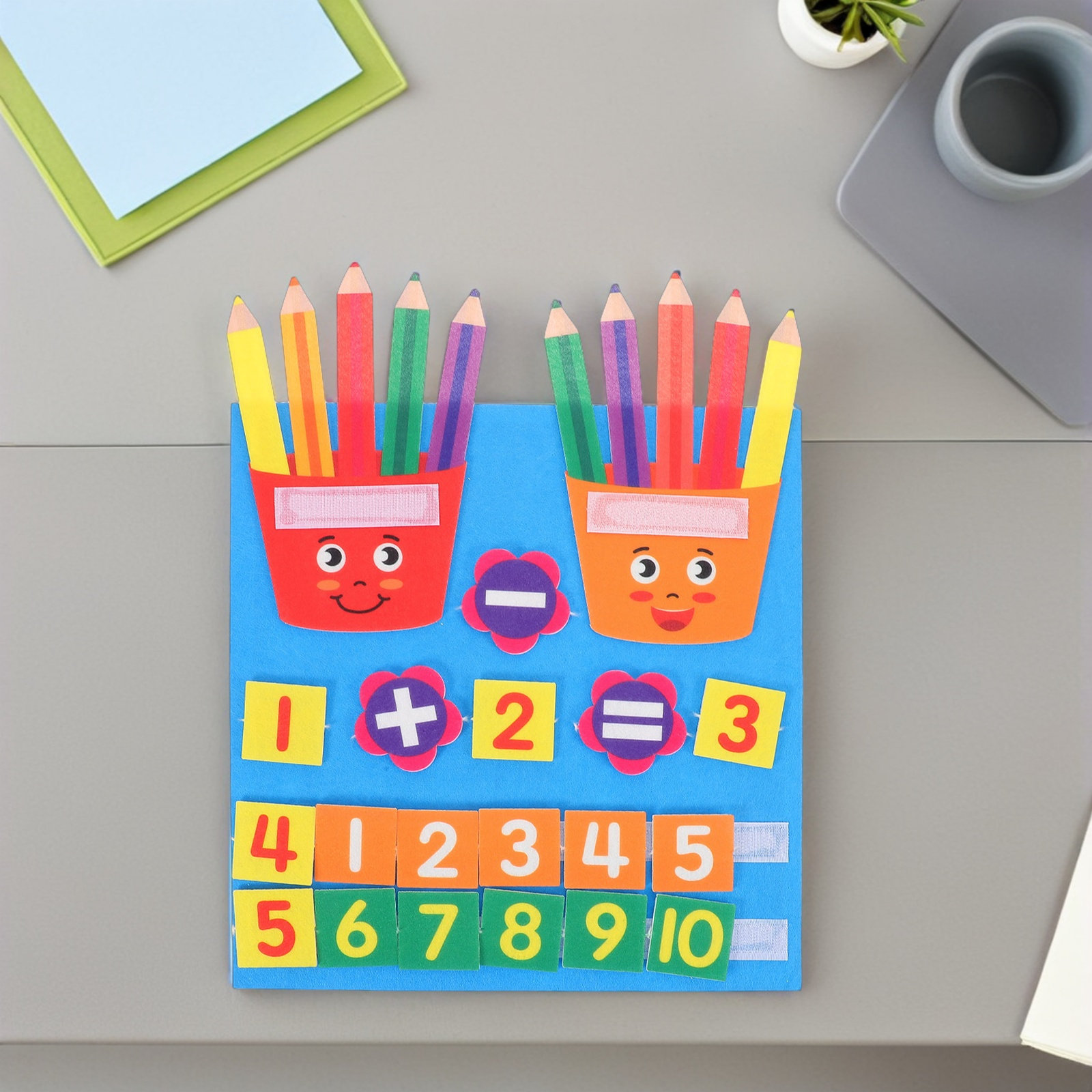 2Pcs Felt Number Learning Set  - Math Manipulative Set avaliação e preço