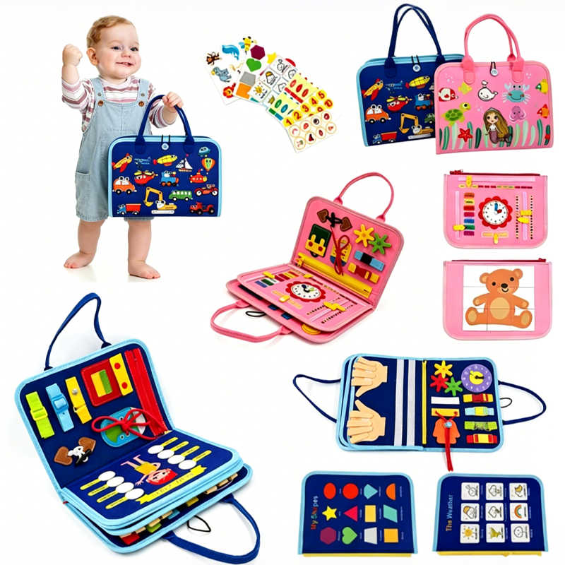 New Busy Board Montessori Toys - Kids Education Help avaliação e preço