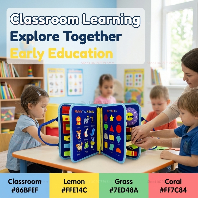 New Busy Board Montessori Toys - Kids Education Help avaliação e preço