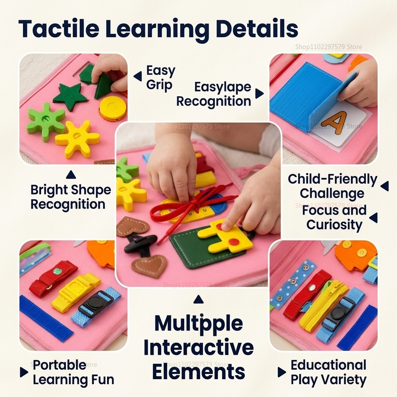 New Busy Board Montessori Toys - Kids Education Help avaliação e preço