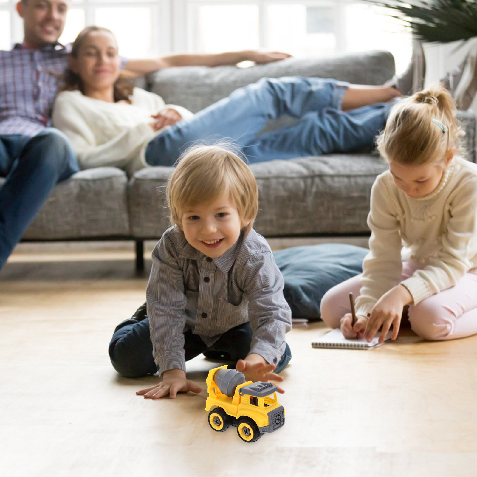 Kids Cement Mixer Construction - Kids Education In Us avaliação e preço