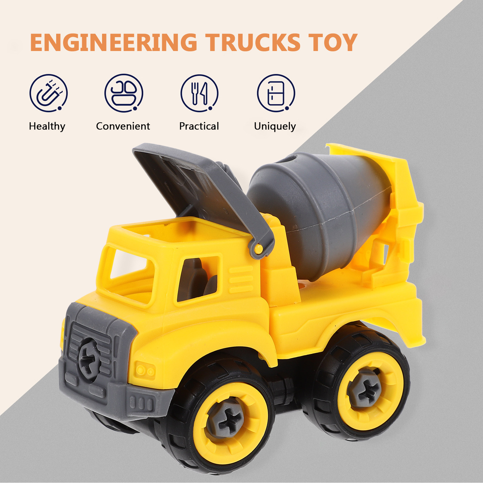 Kids Cement Mixer Construction - Kids Education In Us avaliação e preço