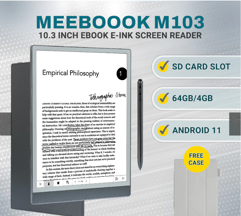 High Quality E-reader M103 Ink - Kids Educational Reader avaliação e preço