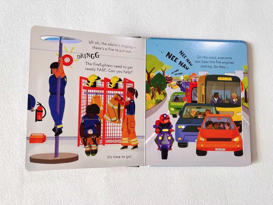 Usborne Peep Inside How A Fire - Kids Education Book avaliação e preço