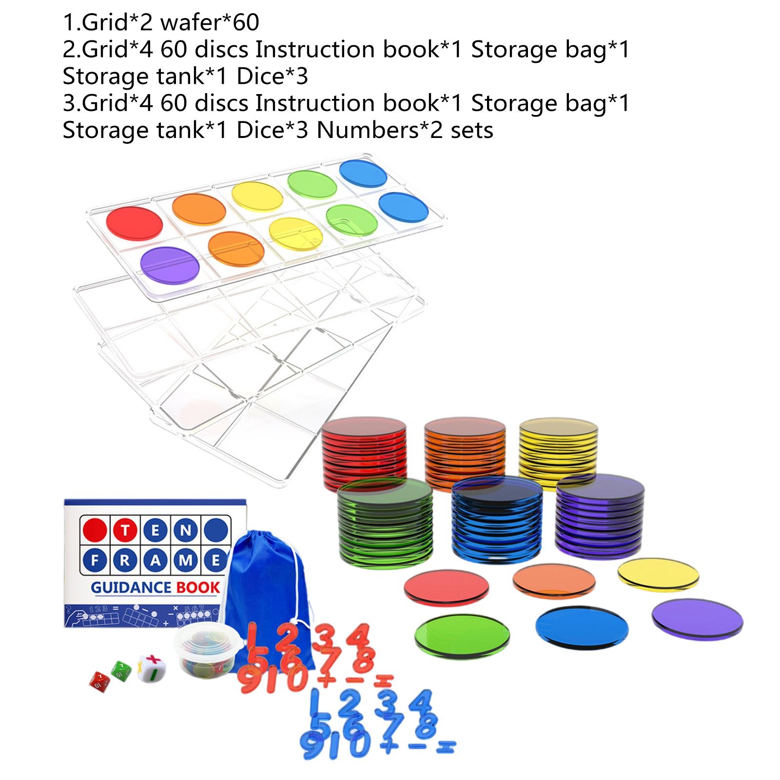 Ten-Frame Set for Classroom an - Math Manipulative Set avaliação e preço
