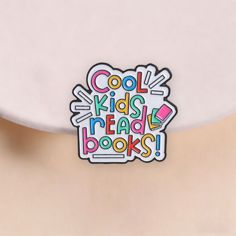 Cool Kids Read Books Enamel Pi - Kids Education Quotes avaliação e preço