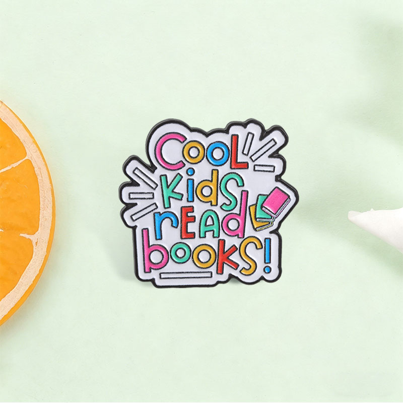 Cool Kids Read Books Enamel Pi - Kids Education Quotes avaliação e preço
