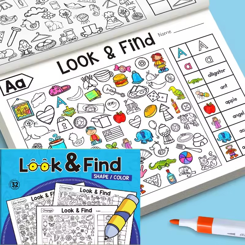 Look And Find Coloring Book fo - Kids Education In Us avaliação e preço