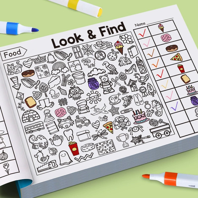 Look And Find Coloring Book fo - Kids Education In Us avaliação e preço