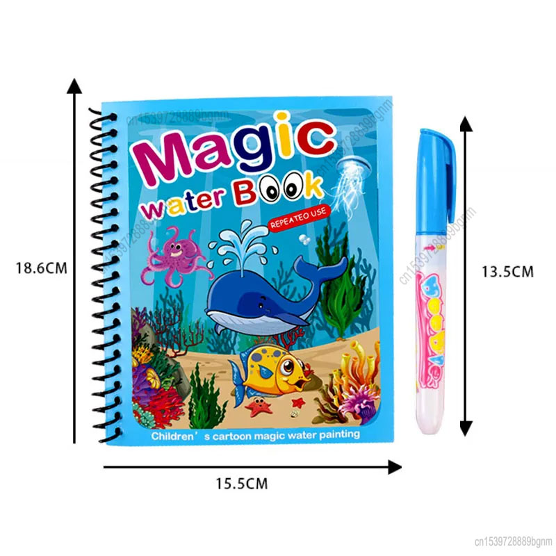 Cartoon Magic Water Painting C - Kids Education Book avaliação e preço