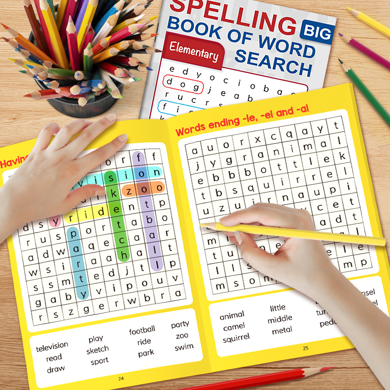 Elementary Big Word Search Spe - Kids Education Help avaliação e preço
