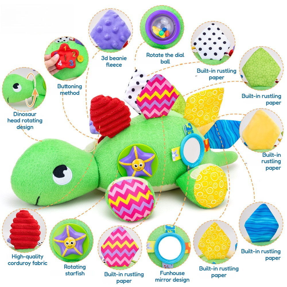 1Pc Cute Dinosaur Soothing Plu - Kids Education Help avaliação e preço