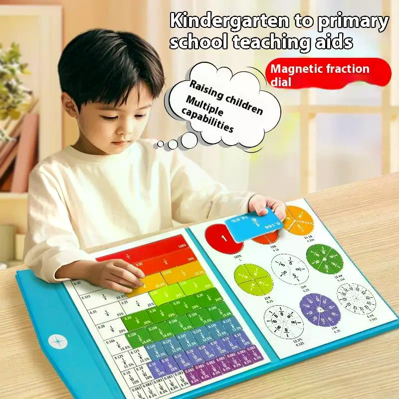 1 Set Kids Magnetic Fraction T - Math Manipulative Set avaliação e preço