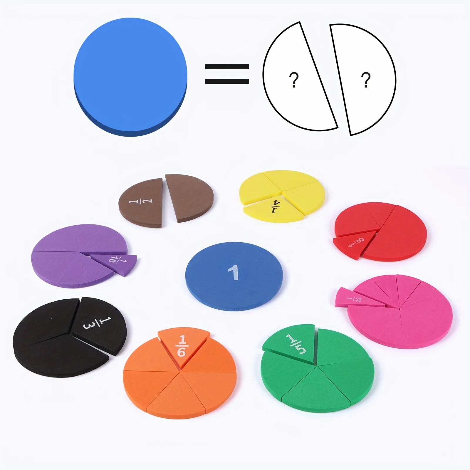 9 PCS Fraction Math Manipulati - Math Manipulative Set avaliação e preço