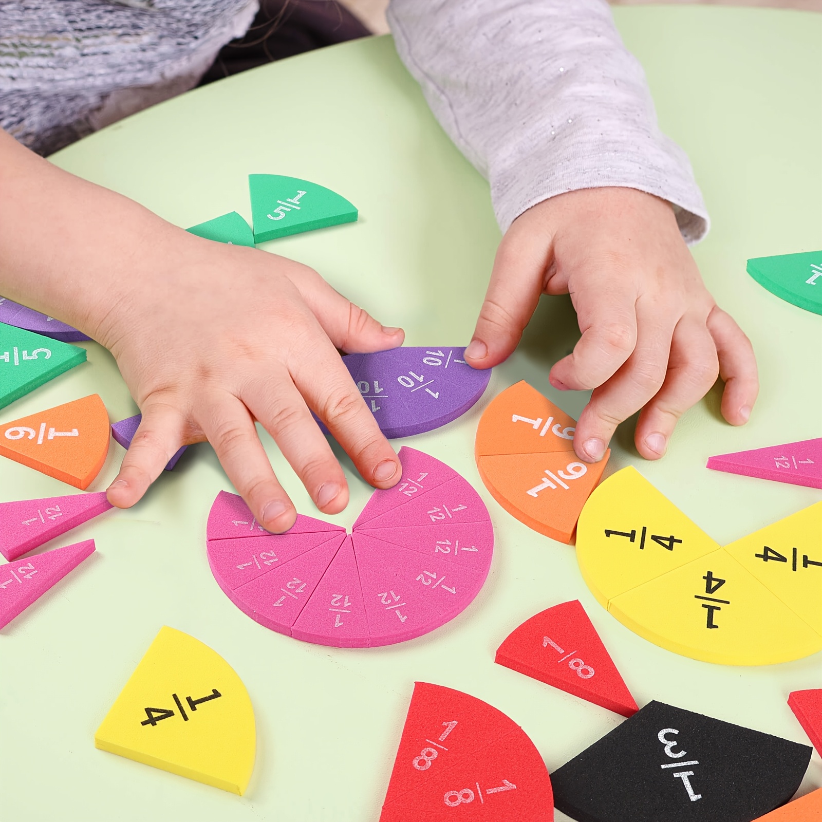 9 PCS Fraction Math Manipulati - Math Manipulative Set avaliação e preço