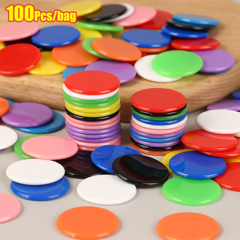 100Pcs Counting Chips Set 25MM - Math Manipulative Set avaliação e preço