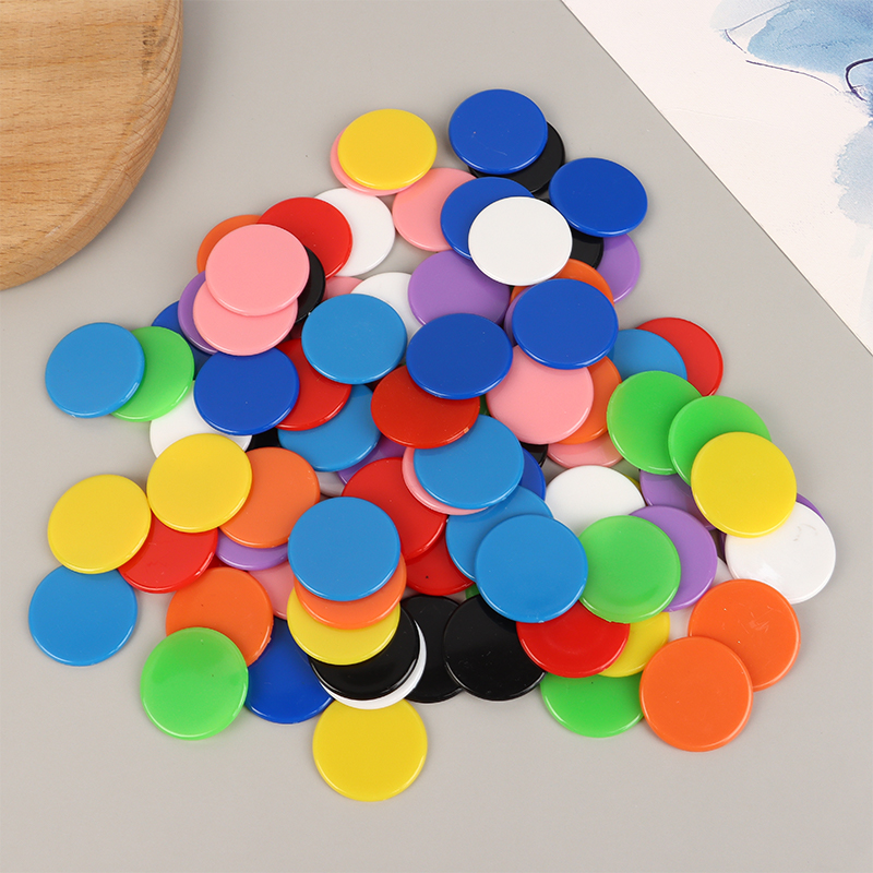 100Pcs Counting Chips Set 25MM - Math Manipulative Set avaliação e preço