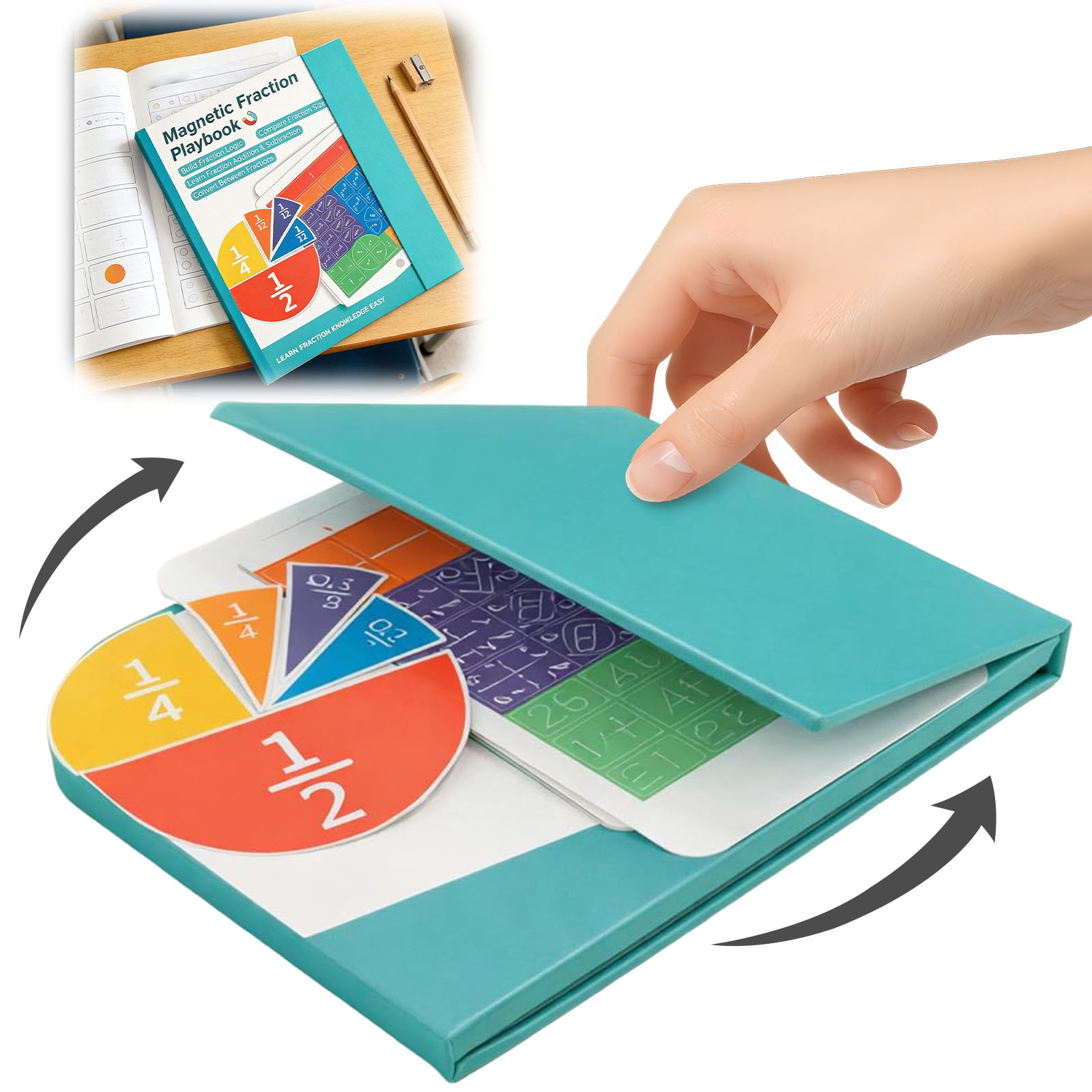 Reusable Magnetic Fraction Pla - Math Manipulative Set avaliação e preço