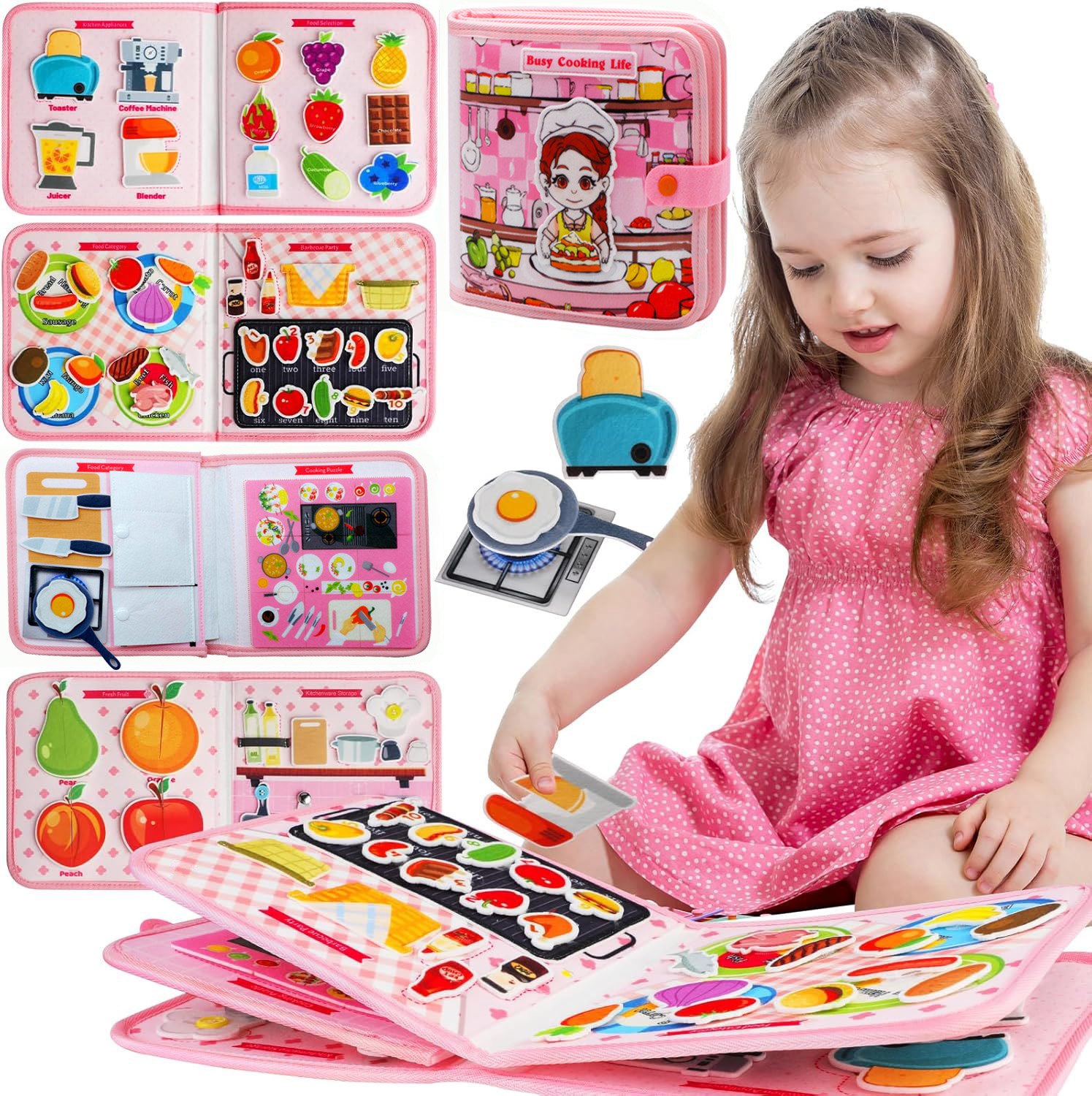 Toddler Busy Board Montessori  - Kids Education Book avaliação e preço