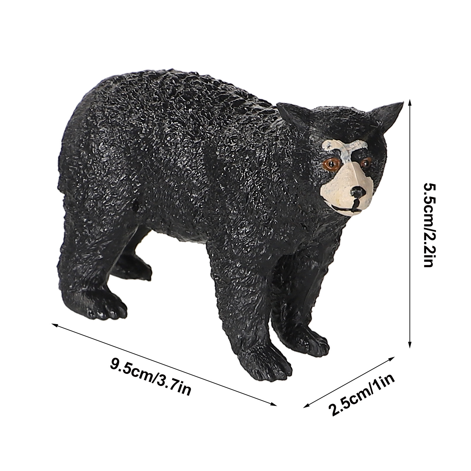 Black Bear Simulation Plastic  - Kids Education In Us avaliação e preço