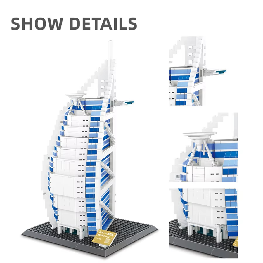 1306pcs Burjal Arab Hotel Duba - Kids Education In Dubai avaliação e preço