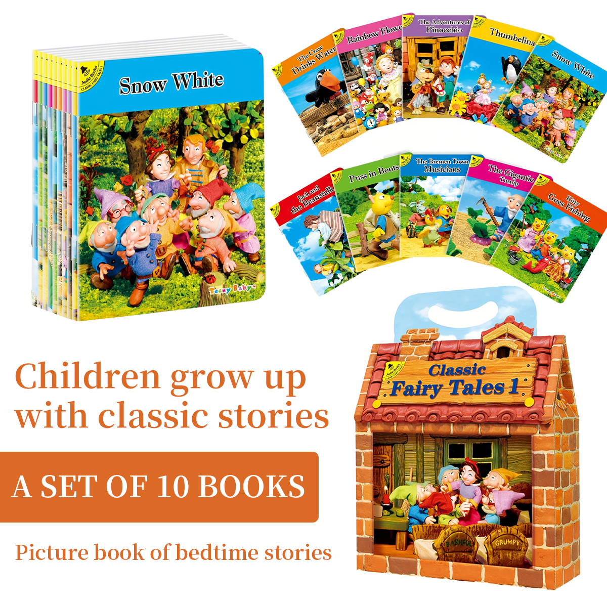 A Set Of 10 Classic Fairy Tale - Kids Education Help avaliação e preço