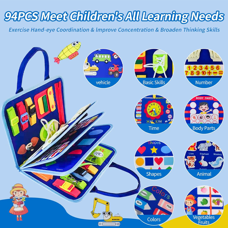 New Busy Board for Toddlers Se - Kids Education Content avaliação e preço