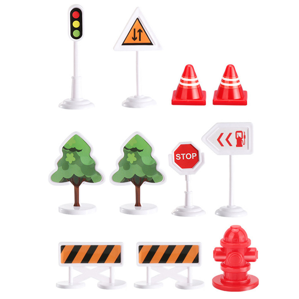 33Pcs Roadblock Scene Layout A - Kids Education In Us avaliação e preço