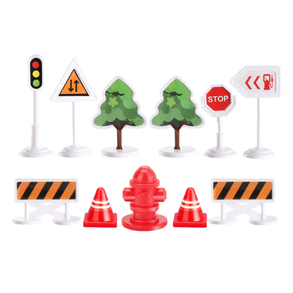 33Pcs Roadblock Scene Layout A - Kids Education In Us avaliação e preço
