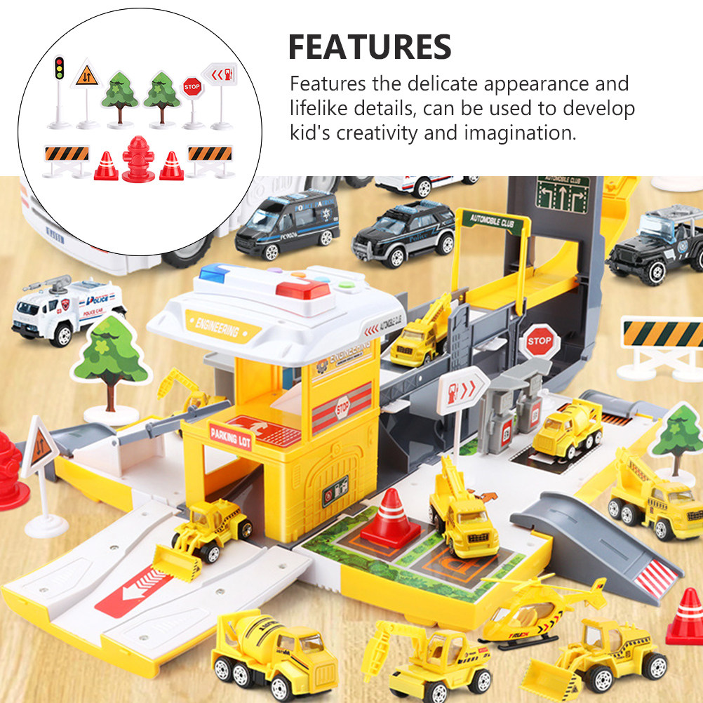 33Pcs Roadblock Scene Layout A - Kids Education In Us avaliação e preço
