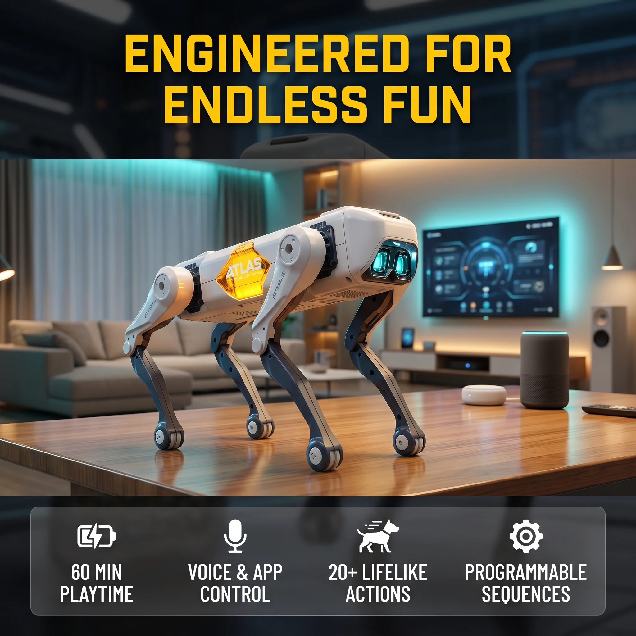 AI Smart Robot Dog, Voice & AP - Kids Education In Us avaliação e preço