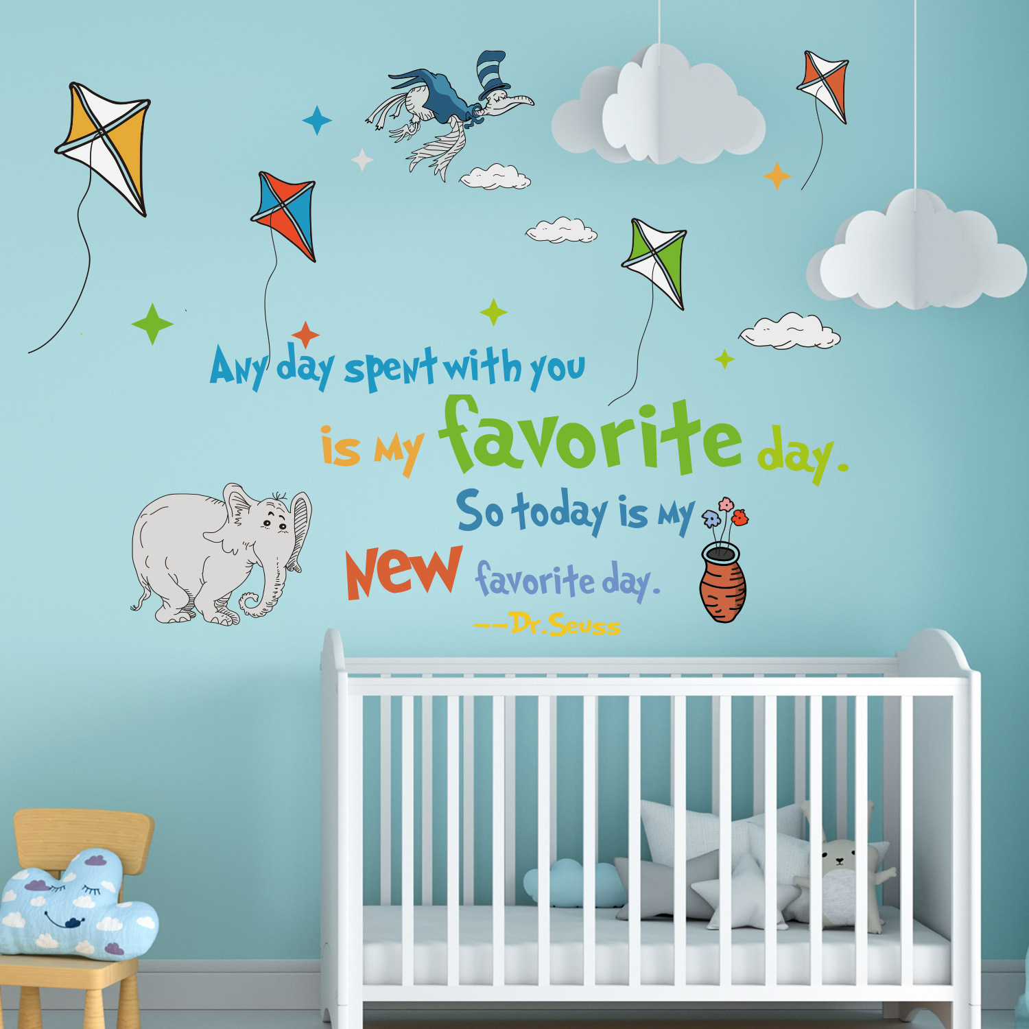 Colorful Dr. Seuss Inspiration - Kids Education Quotes avaliação e preço