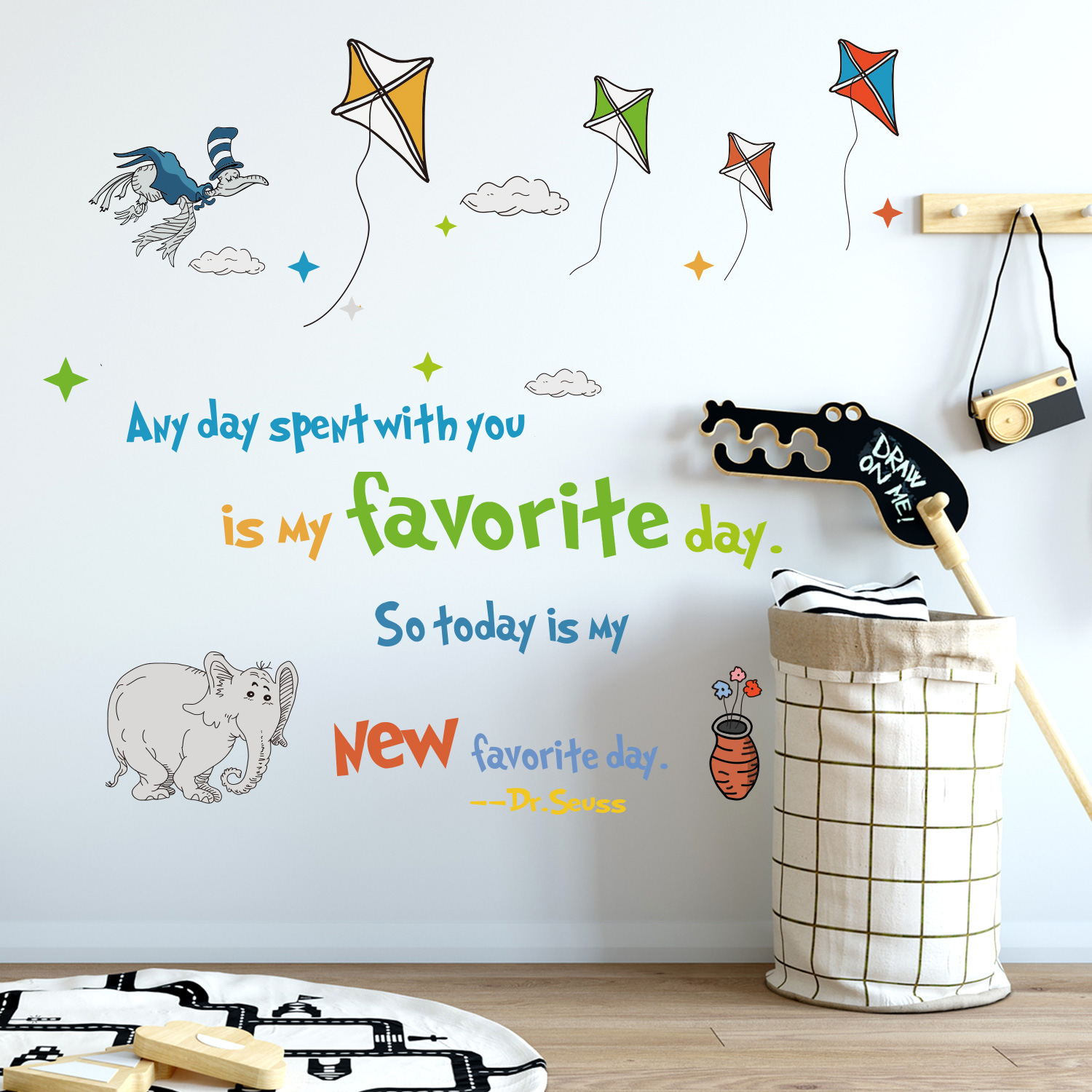 Colorful Dr. Seuss Inspiration - Kids Education Quotes avaliação e preço
