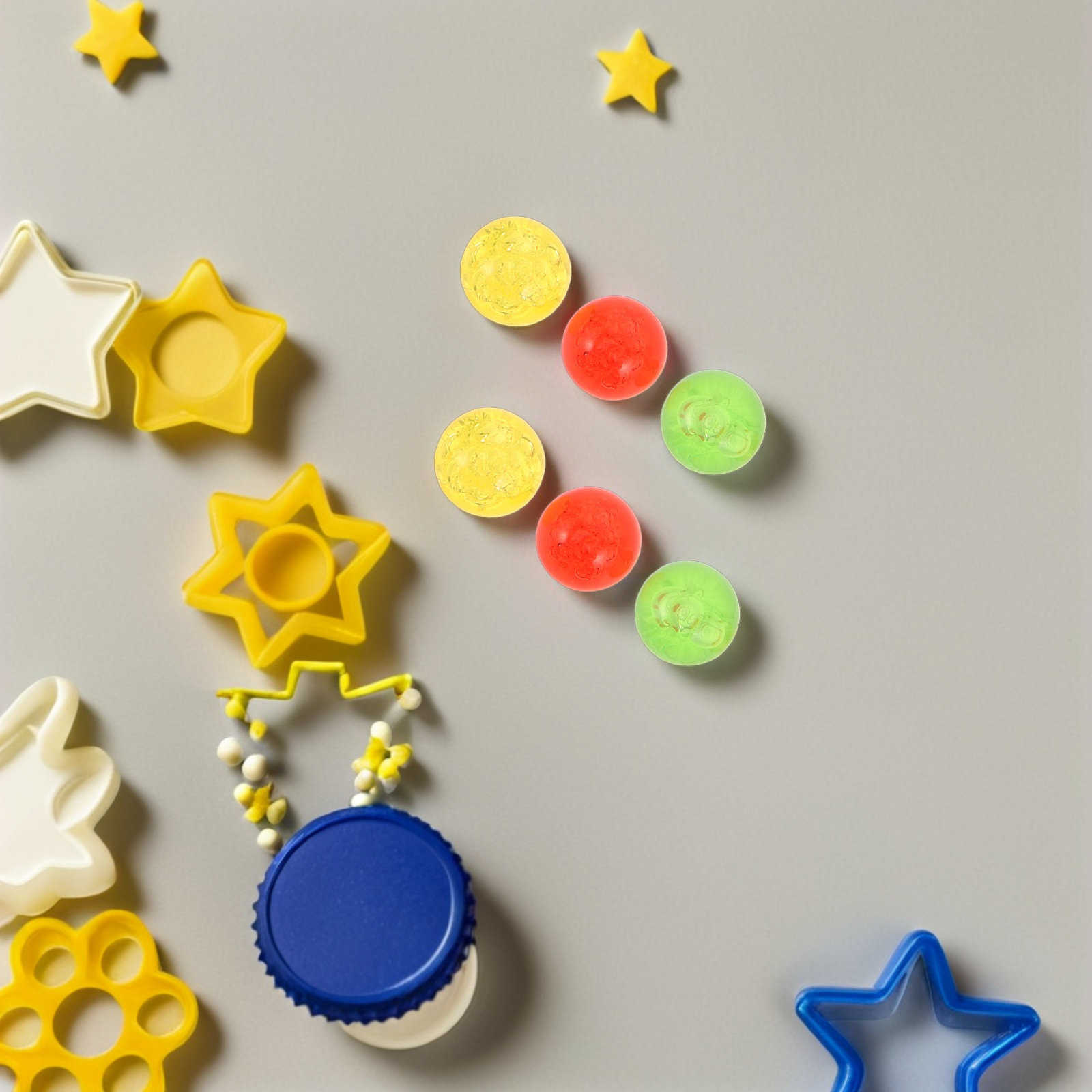 50Pcs Colorful Bubble Acrylic  - Math Manipulative Set avaliação e preço